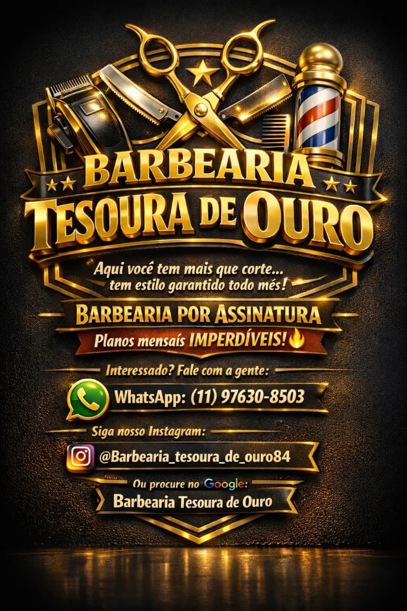 Banner Tesoura de ouro